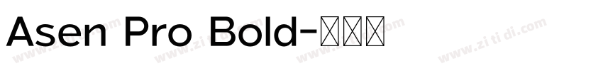 Asen Pro Bold字体转换